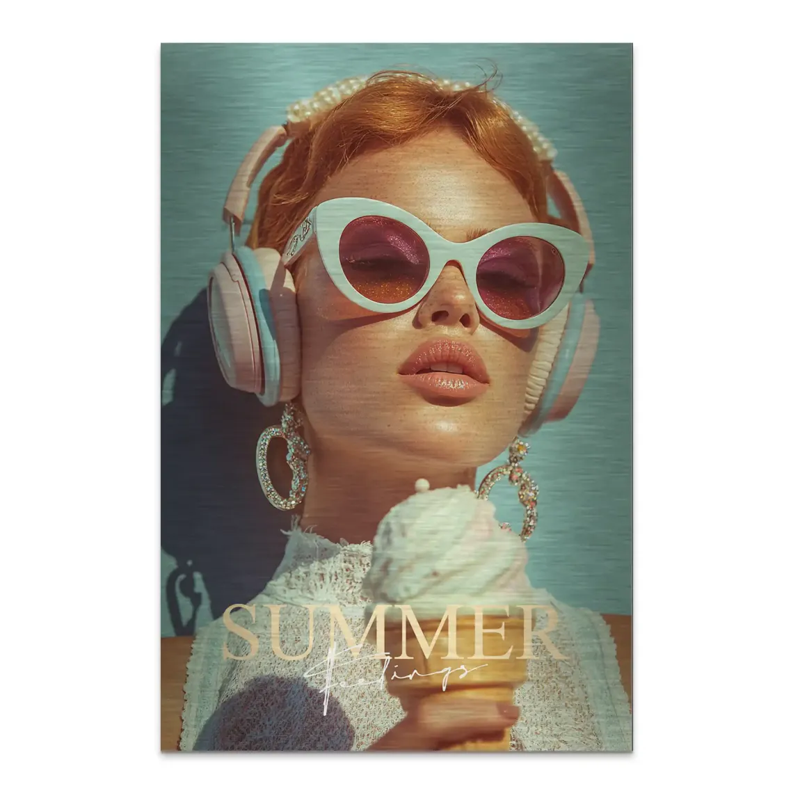 Summerfeeling Alu Dibond Bild gebürstet