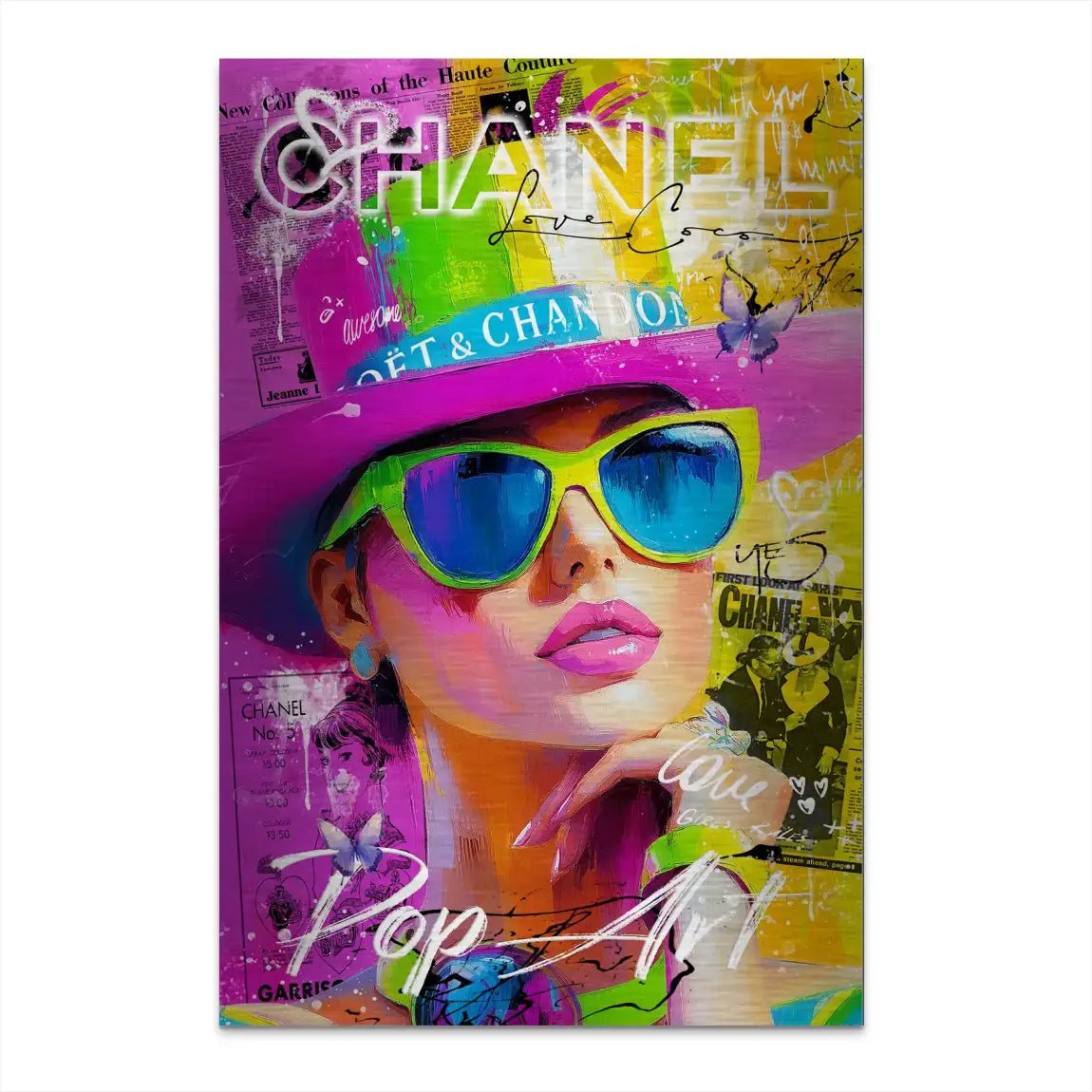 Chanel Pop Art Beauty Nr.4 AluDibond Gebürstet INGALERIE