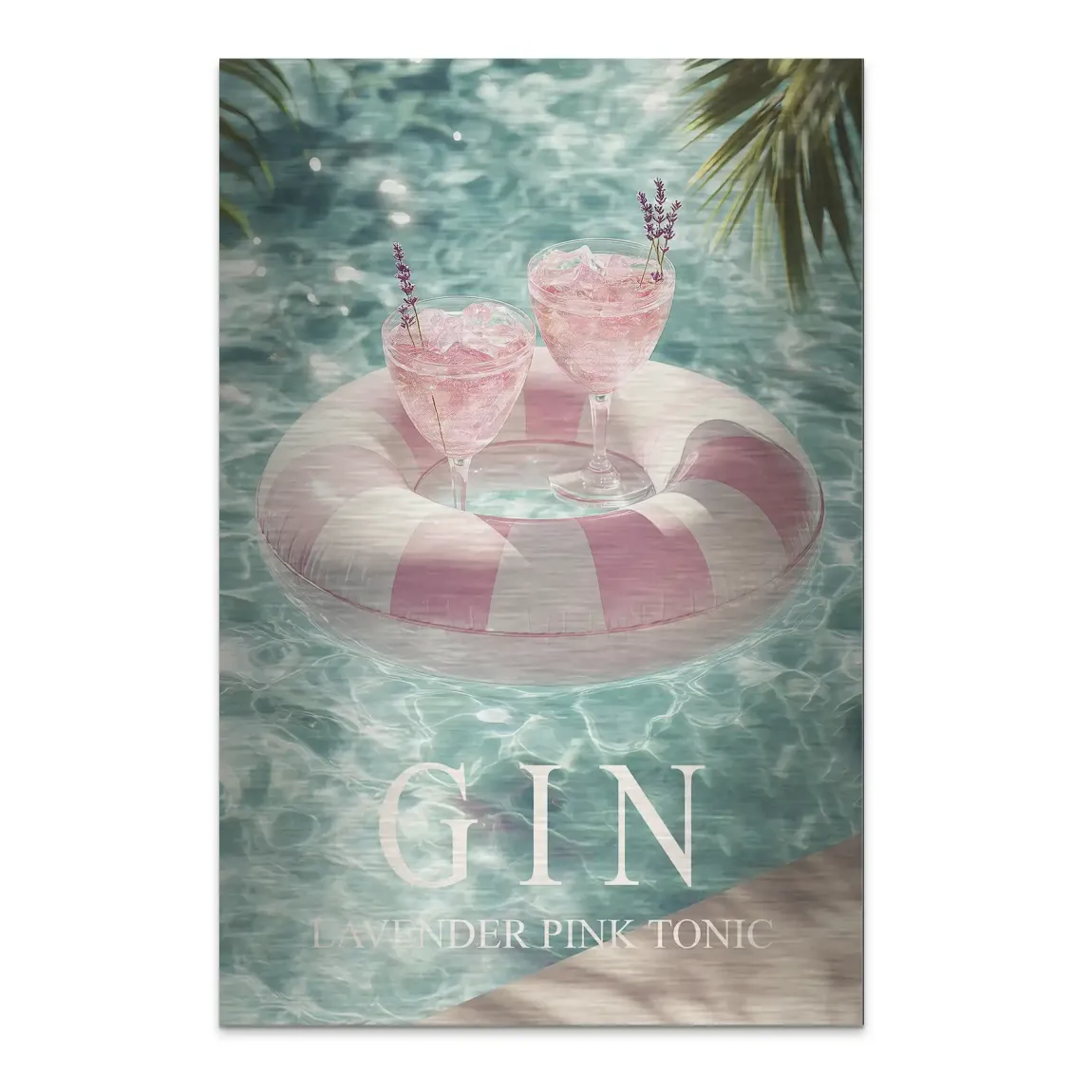 Gin Lavender Dream Alu Dibond Bild gebürstet