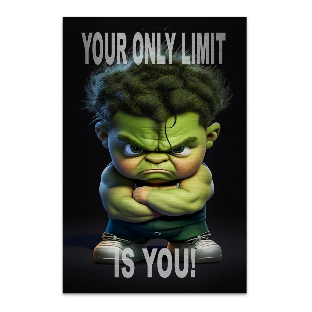 Hulk Your Limit AluDibond Gebürstet INGALERIE