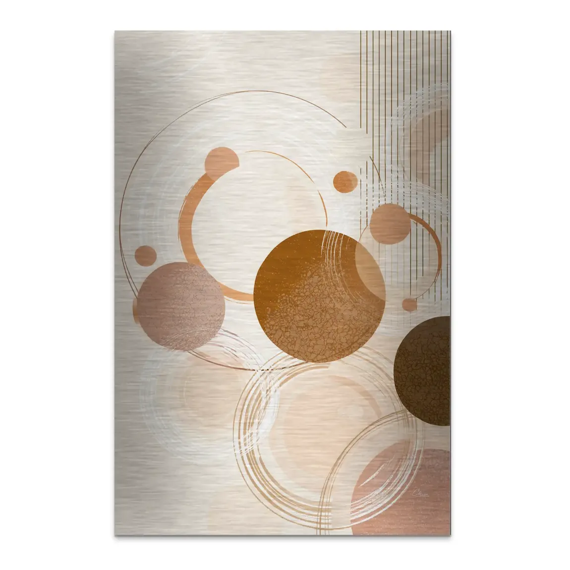 Circles of Timeless Alu Dibond Bild gebürstet INGALERIE