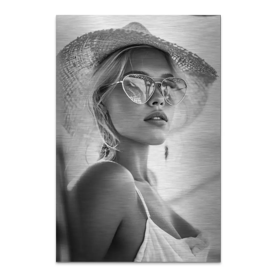 Summer Glam Noir Alu Dibond Bild gebürstet