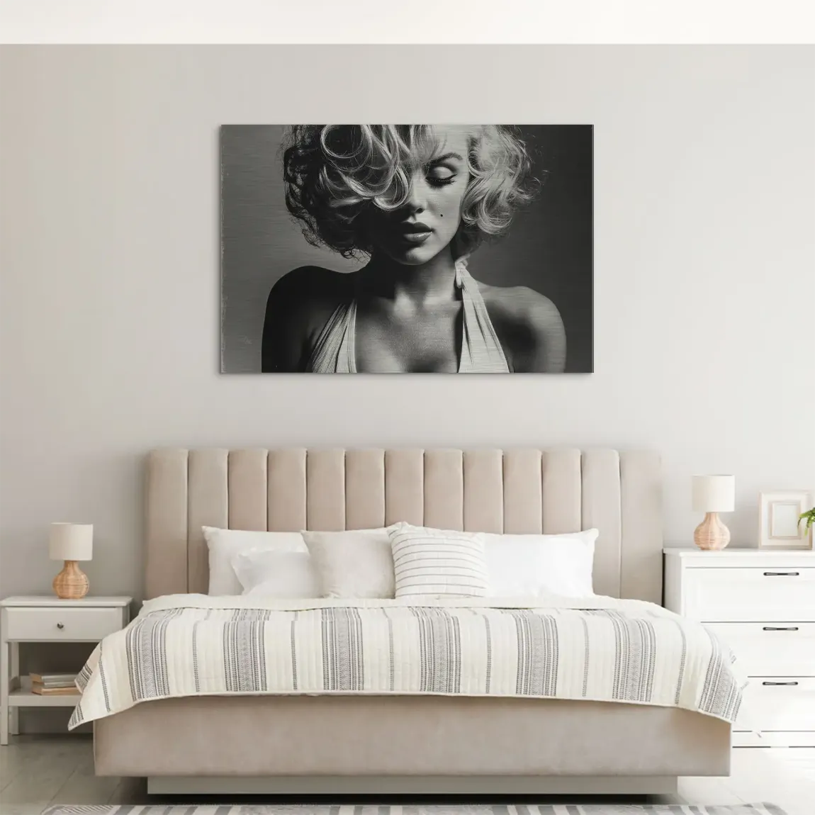 Marilyn sinnliche Ruhe AluDibond Gebürstet