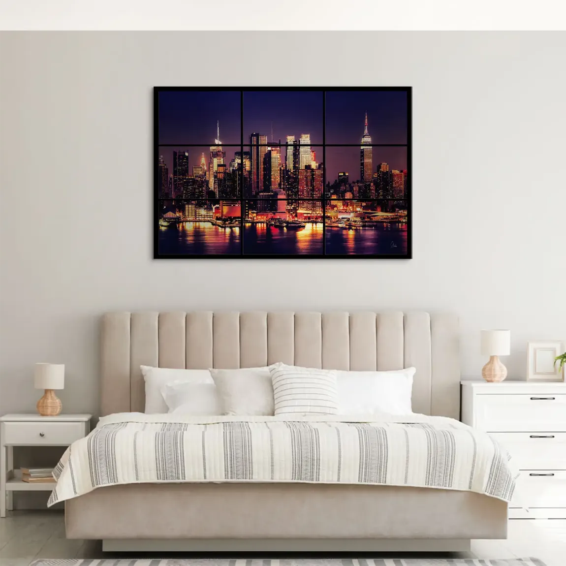 New York Skyline View AluDibond Gebürstet