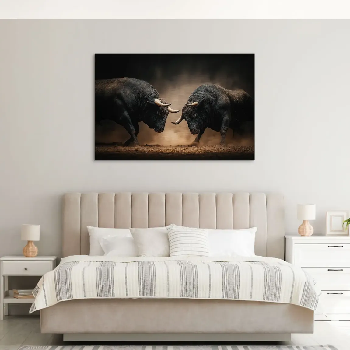 Bulls of Valor Alu Dibond Gebürstet