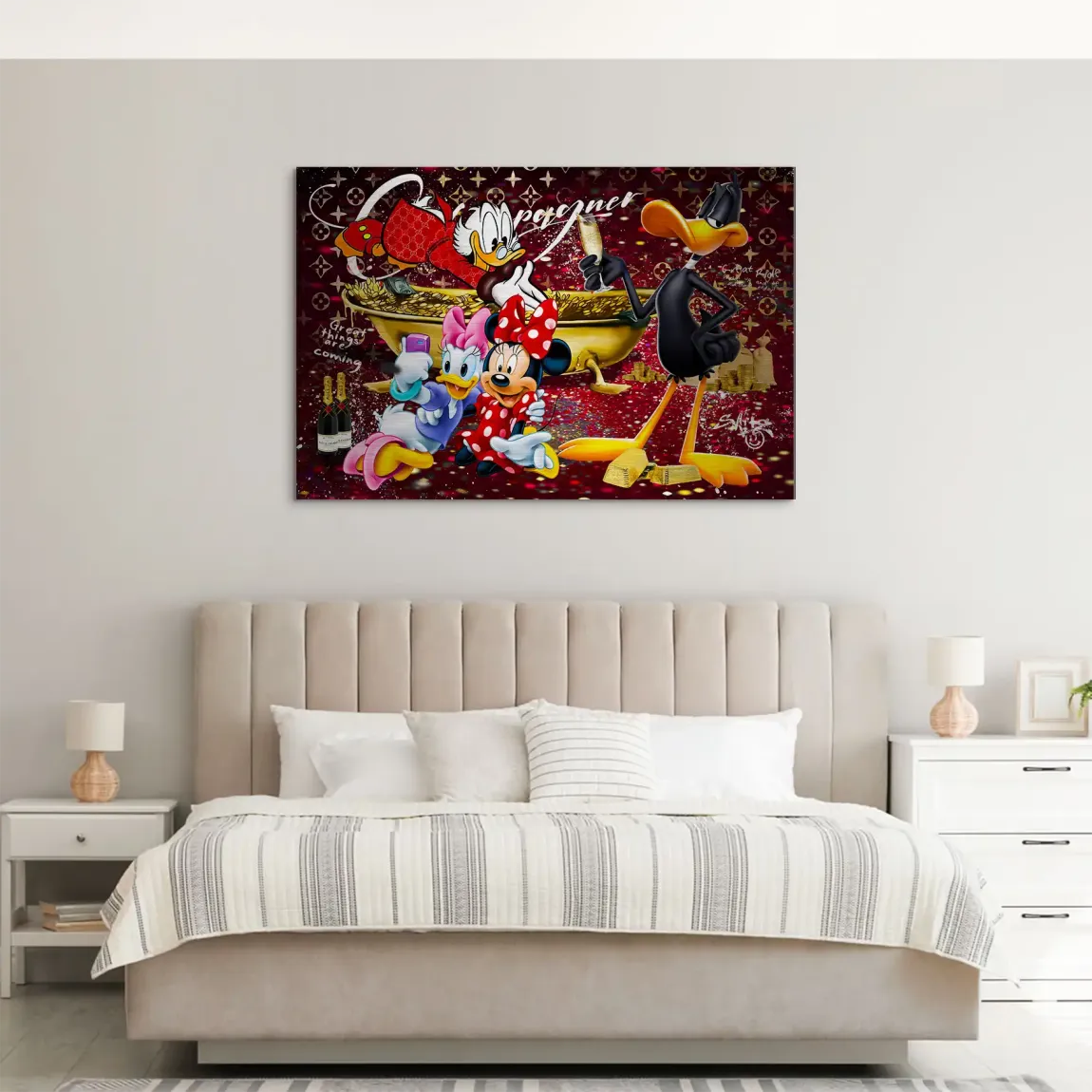 Luxury Duck Party AluDibond Gebürstet