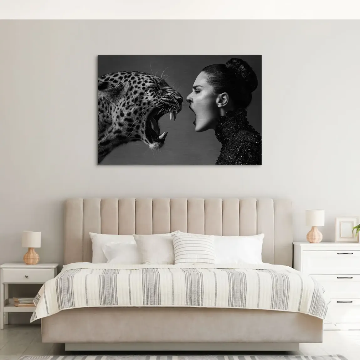 Wild Leopard Connection AluDibond Gebürstet