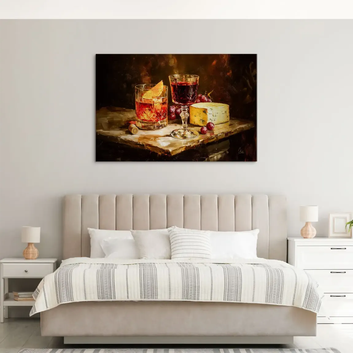 Wein & Käse AluDibond Gebürstet