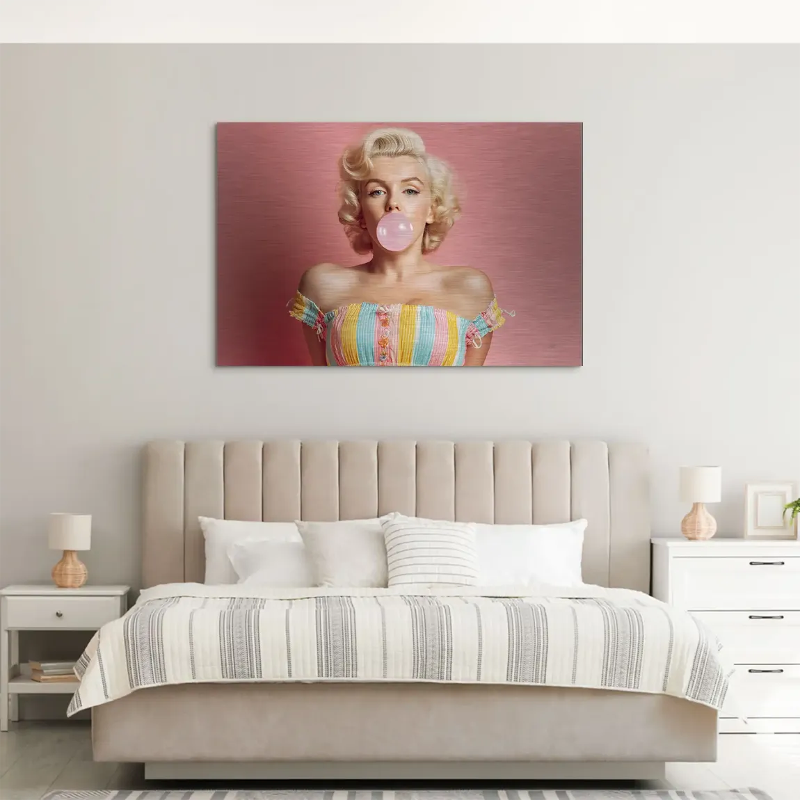 Marilyn Monroe Candy Pop AluDibond Gebürstet