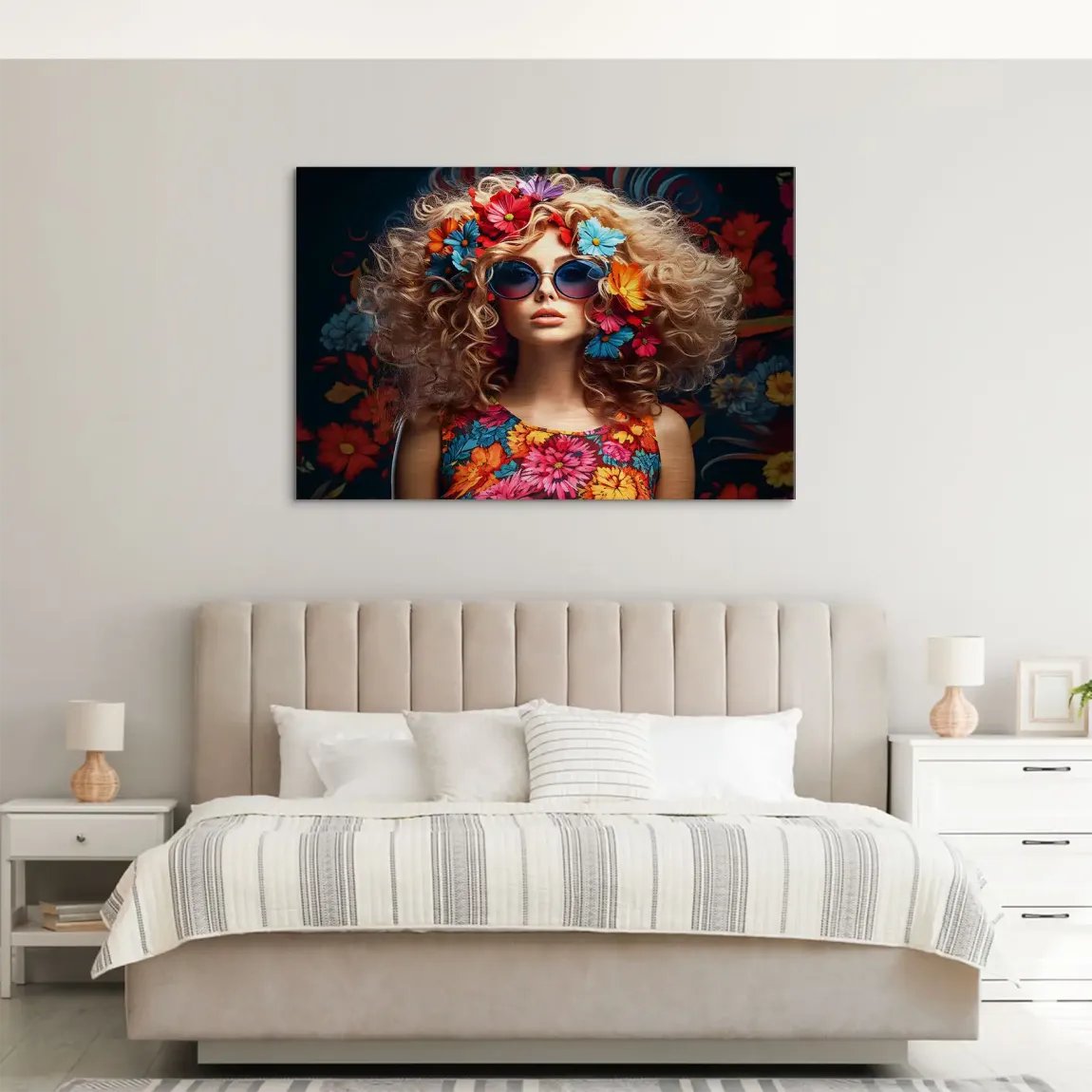 Boho Flower Soul Alu Dibond Gebürstet