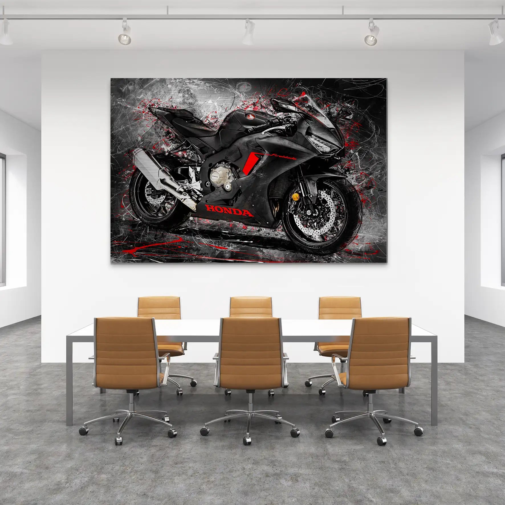 Honda CBR 1000 RR Fireblade AluDibond Gebürstet INGALERIE