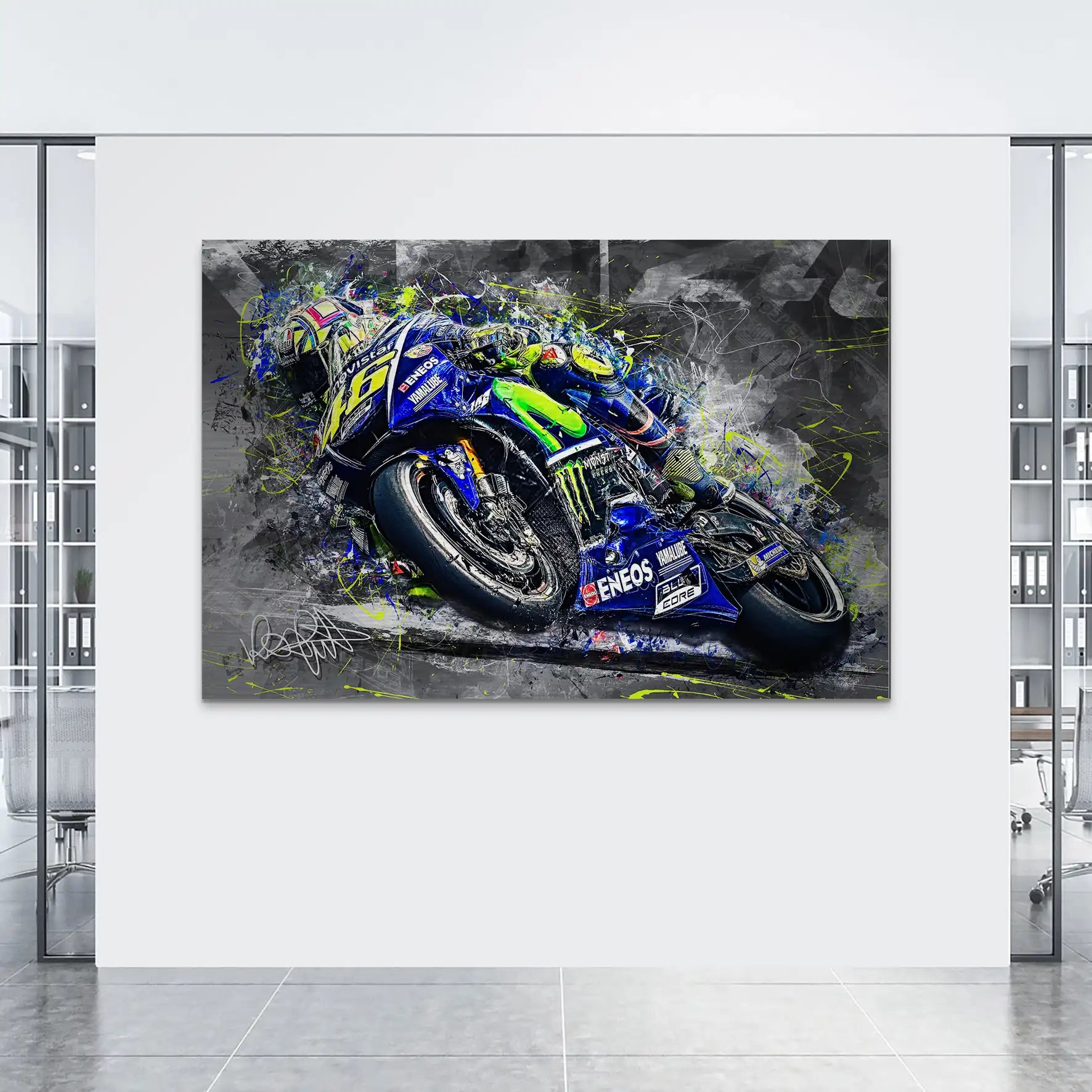 Yamaha Rossi Style AluDibond Gebürstet INGALERIE