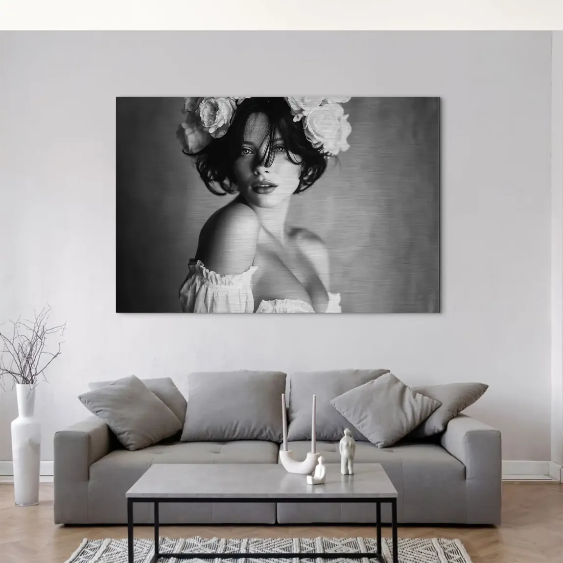 Whispered Roses Erotik Alu Gebürstet Bild