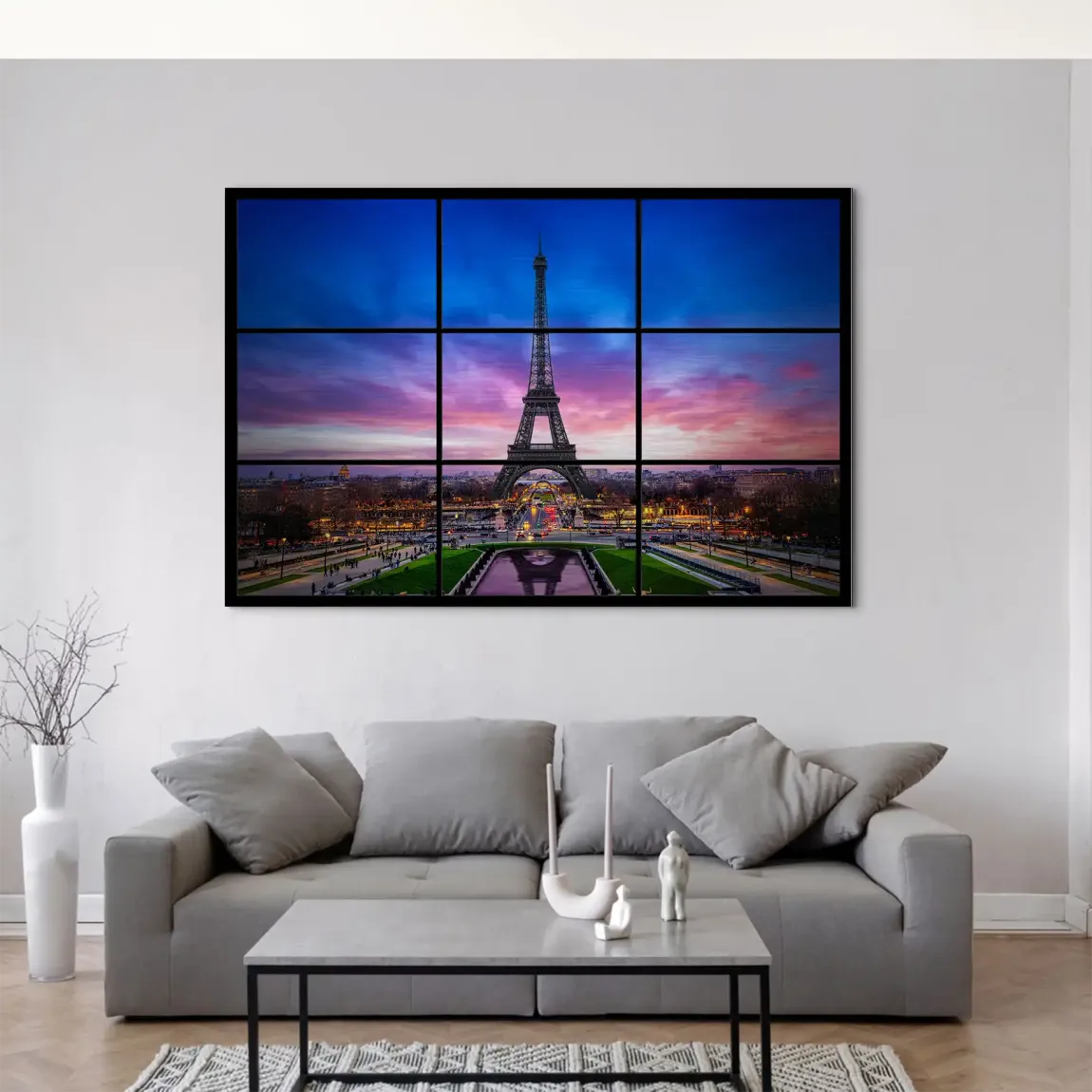 Evening Glow Paris Alu Gebürstet