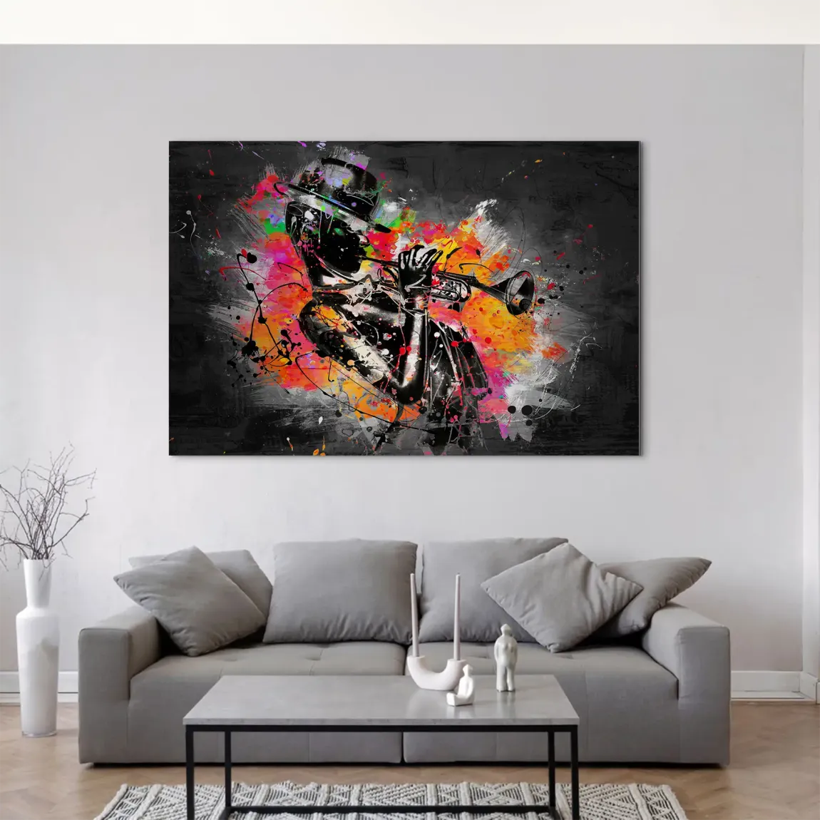 Jazzman Pop Style AluDibond Gebürstet