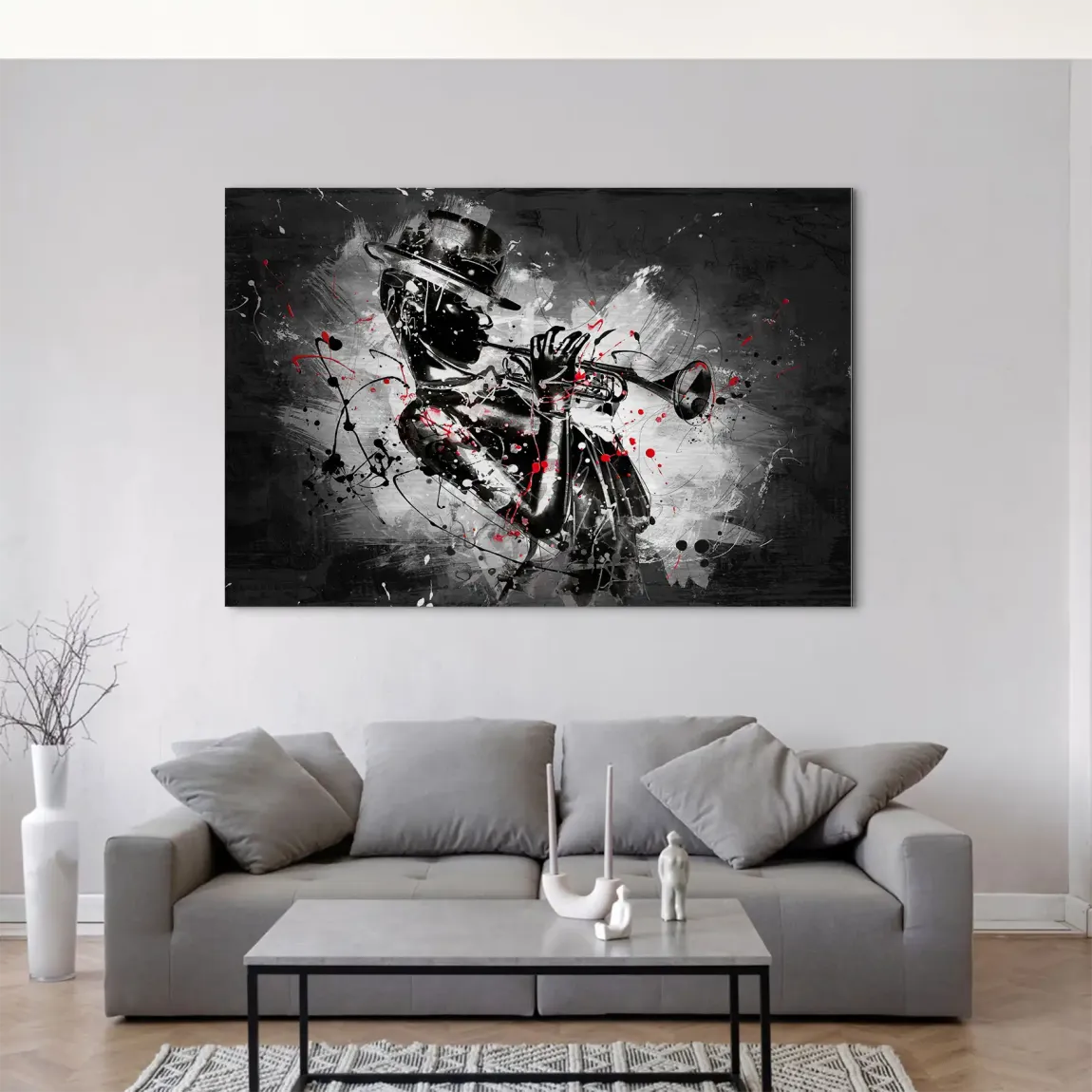 Jazzman Noir Symphony AluDibond Gebürstet