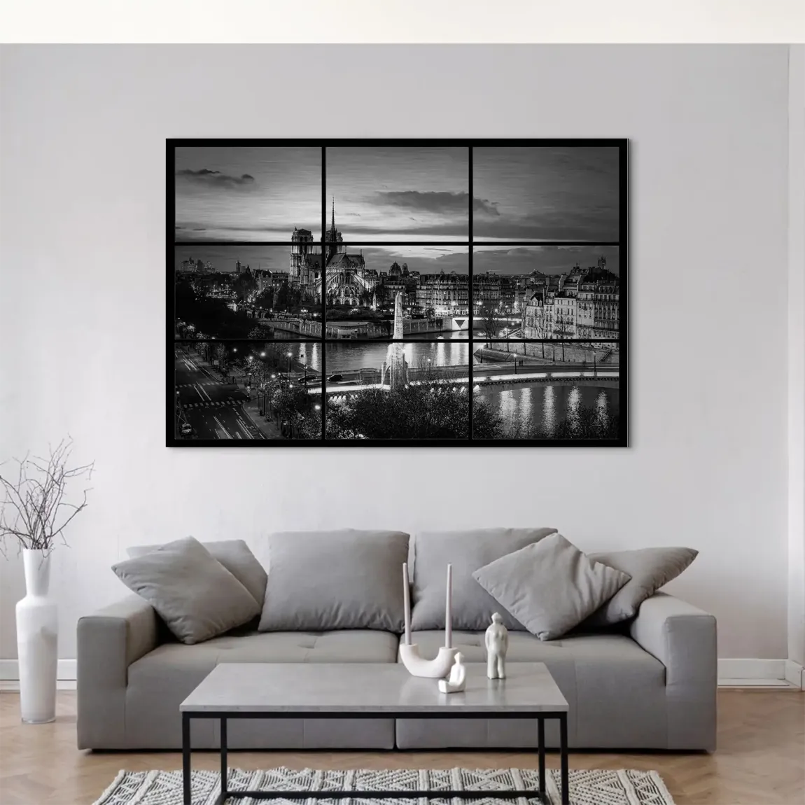 Paris Lights Noir Alu Gebürstet