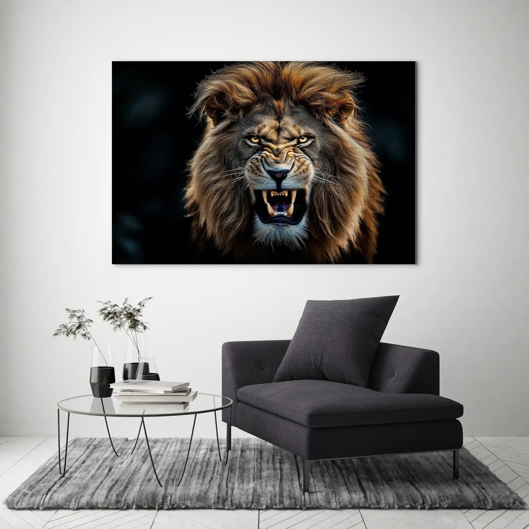 Angry Lion AluDibond Gebürstet INGALERIE