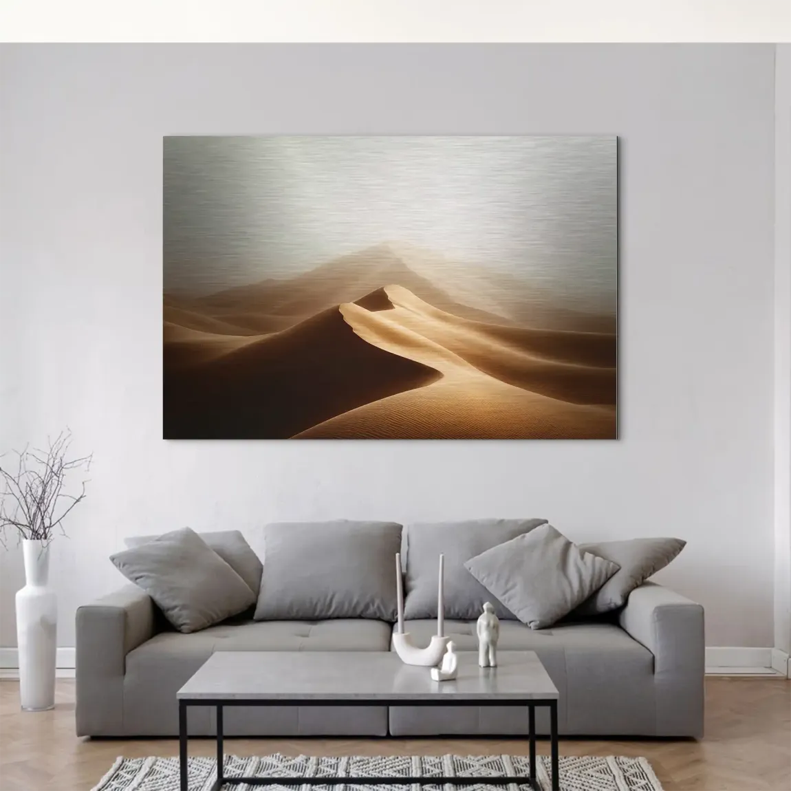 Wüstennebel AluDibond Gebürstet