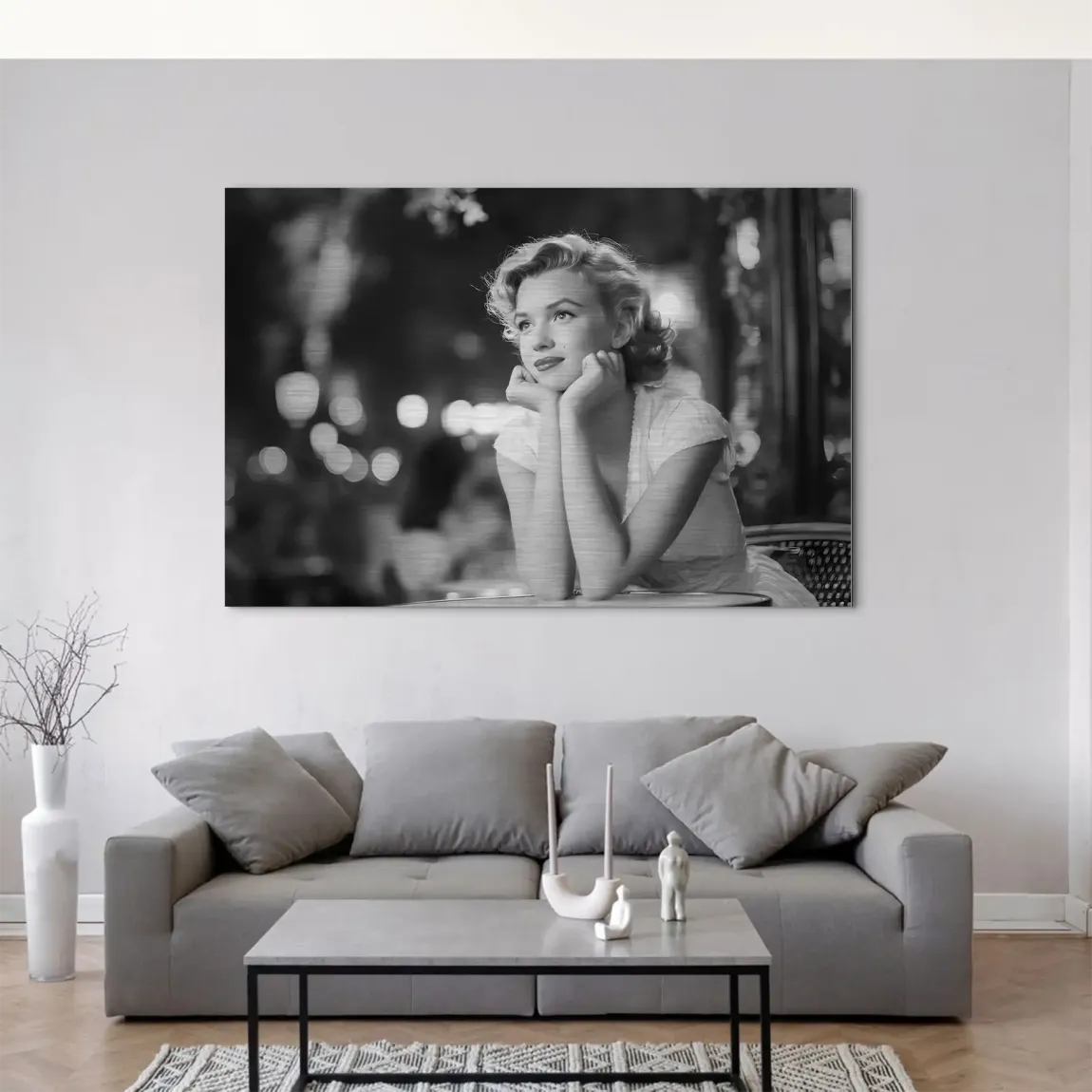 Marilyn Nightwish Noir AluDibond Gebürstet