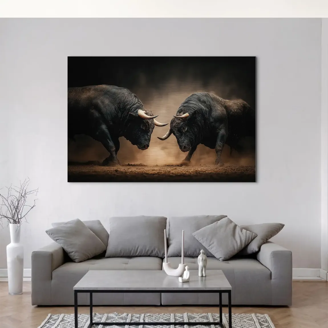 Bulls of Valor Alu Dibond Gebürstet