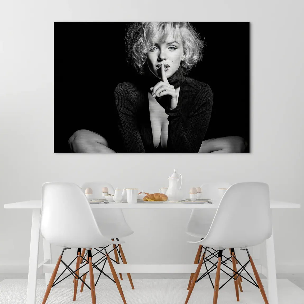 Marilyn Monroe Silent Alu Dibond Gebürstet INGALERIE