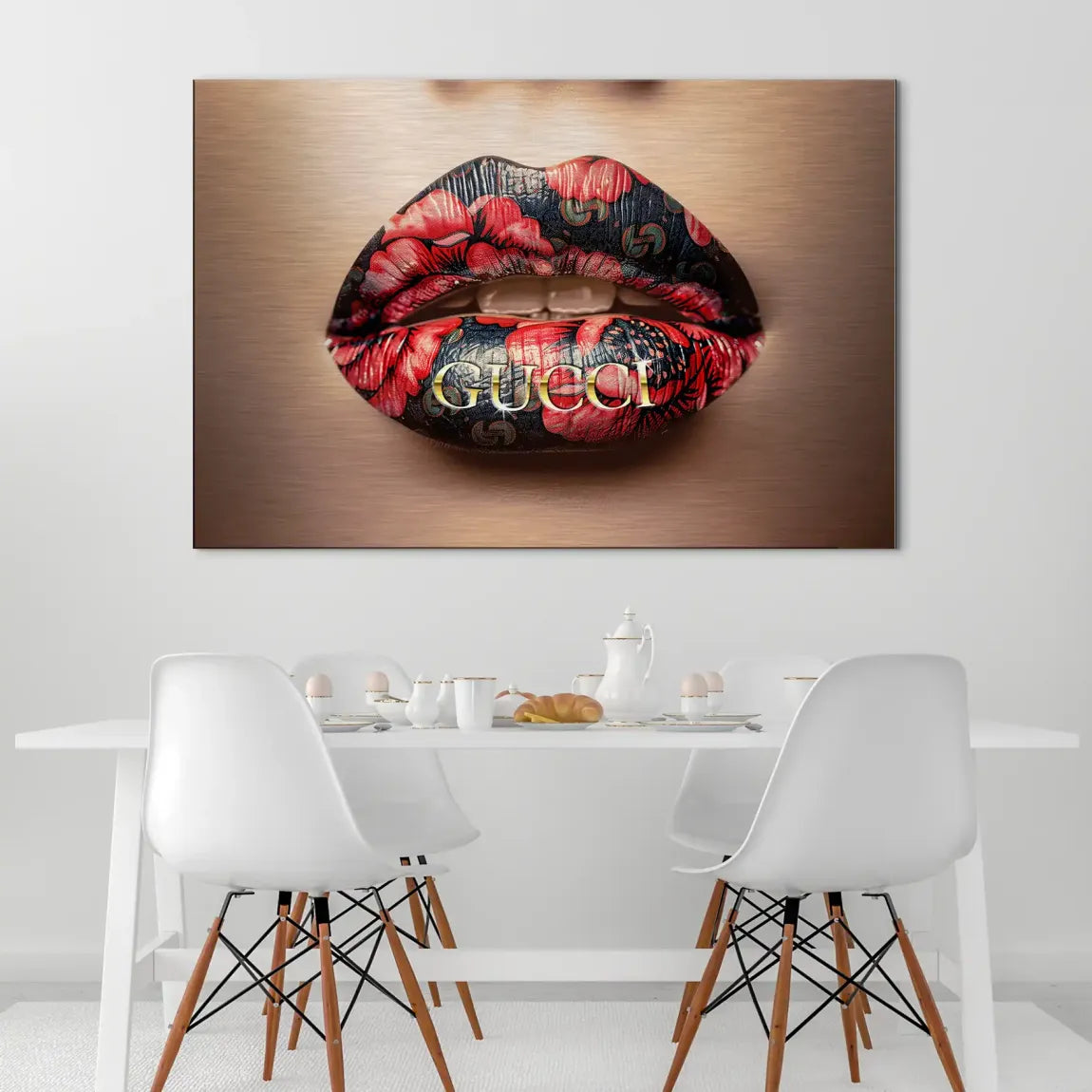 Gucci Lips AluDibond Gebürstet INGALERIE