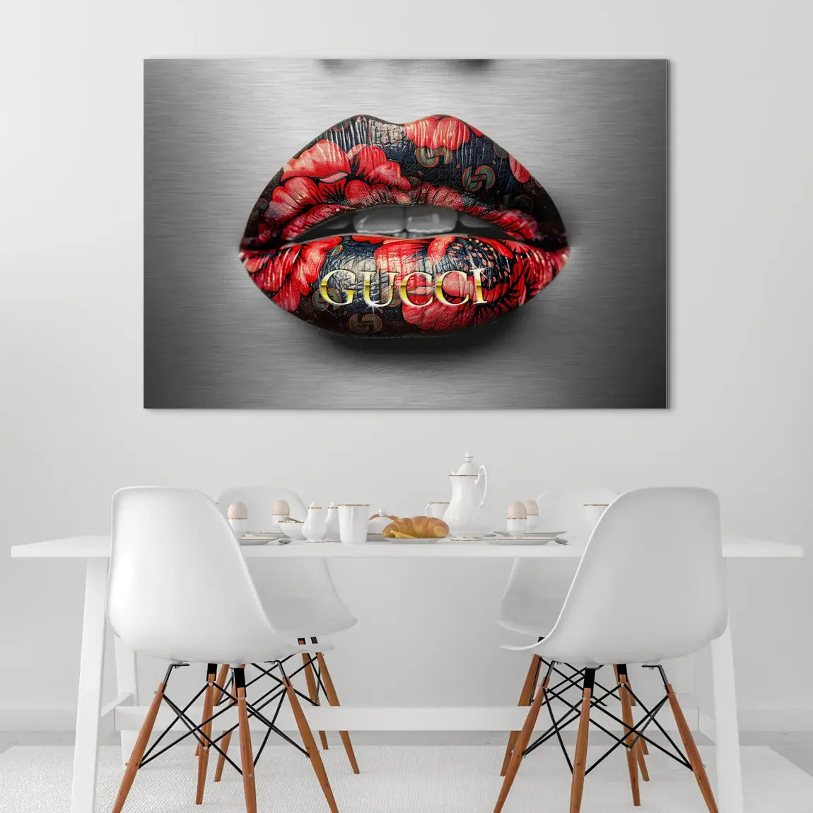 Gucci Lips Nr.2 AluDibond Gebürstet INGALERIE