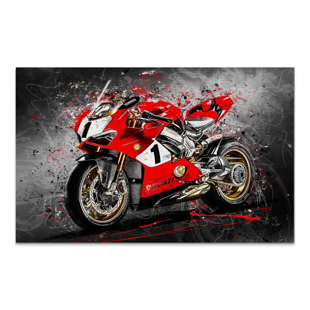 Ducati 916 Anniversario Abstrakt AluDibond Gebürstet INGALERIE