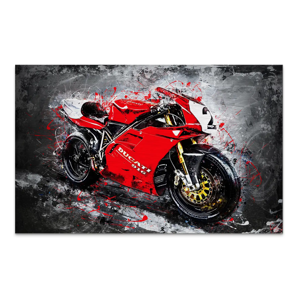 Ducati 916 Abstrakt AluDibond Gebürstet INGALERIE