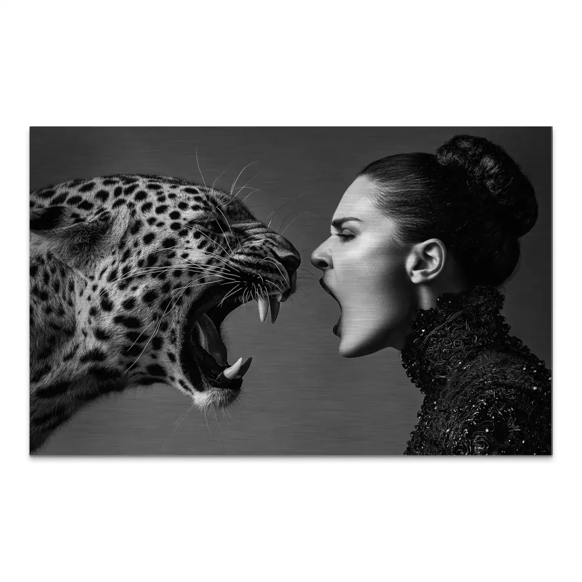 Wild Leopard Connection AluDibond Gebürstet