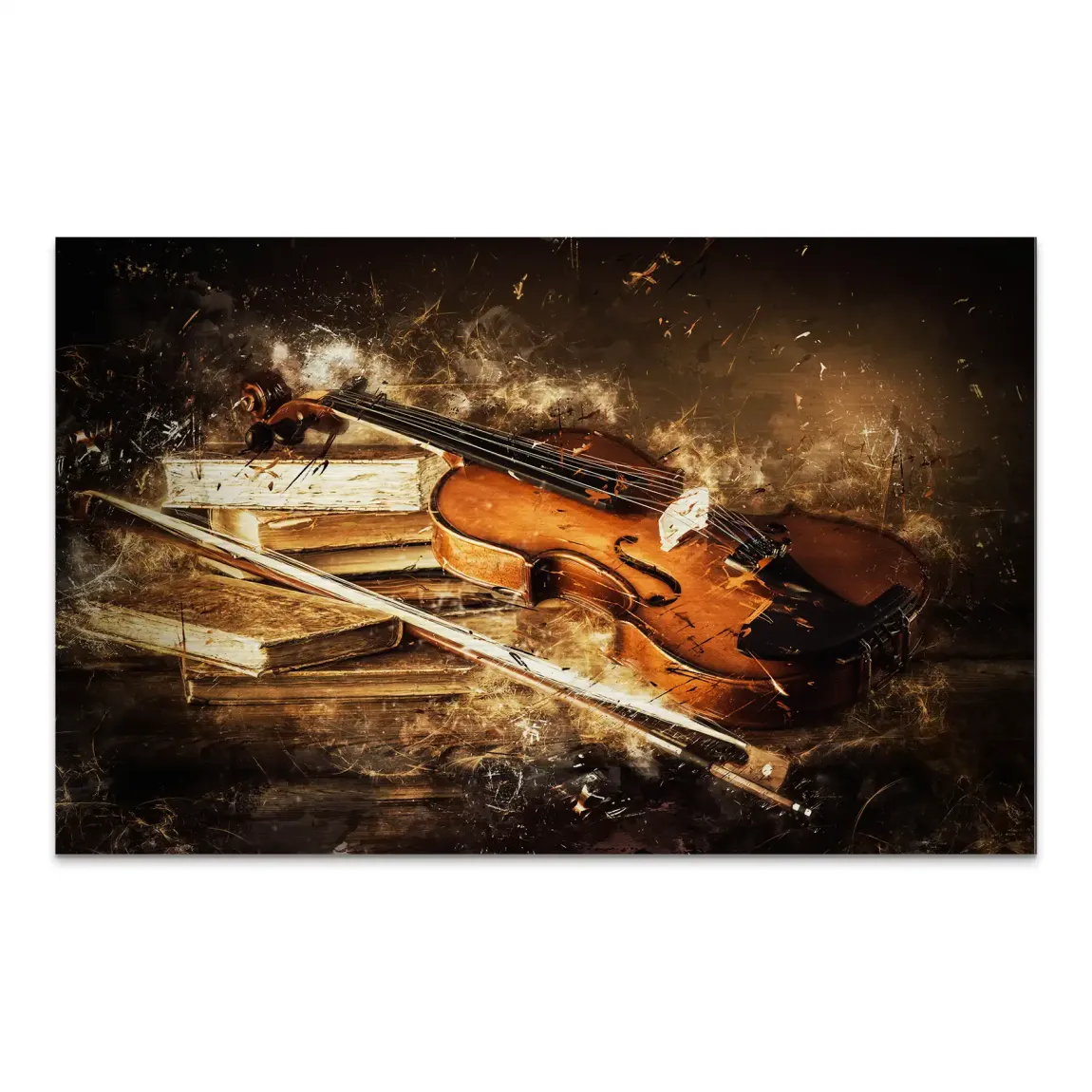 Silent Strings Violine AluDibond Gebürstet