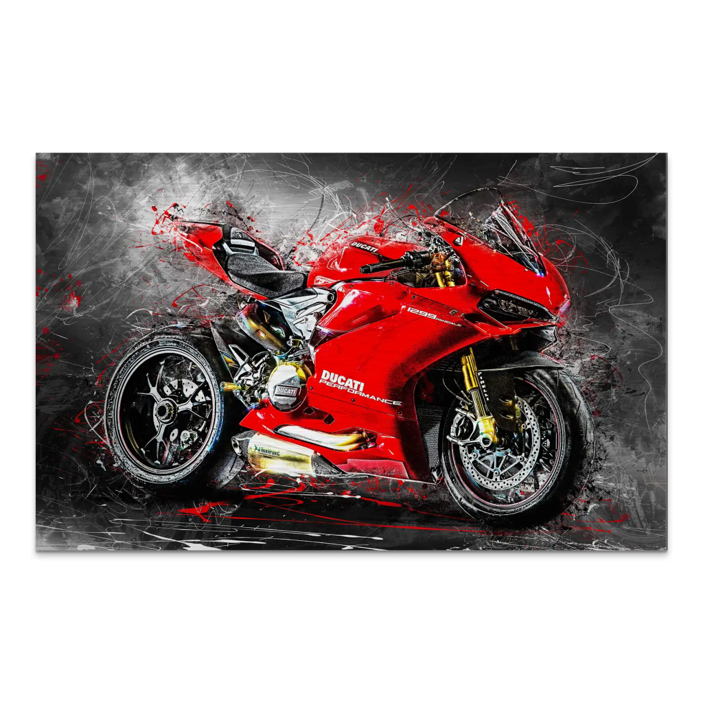 Ducati Panigale 1299 Abstrakt AluDibond Gebürstet INGALERIE