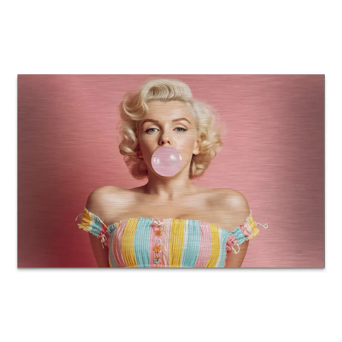 Marilyn Monroe Candy Pop AluDibond Gebürstet