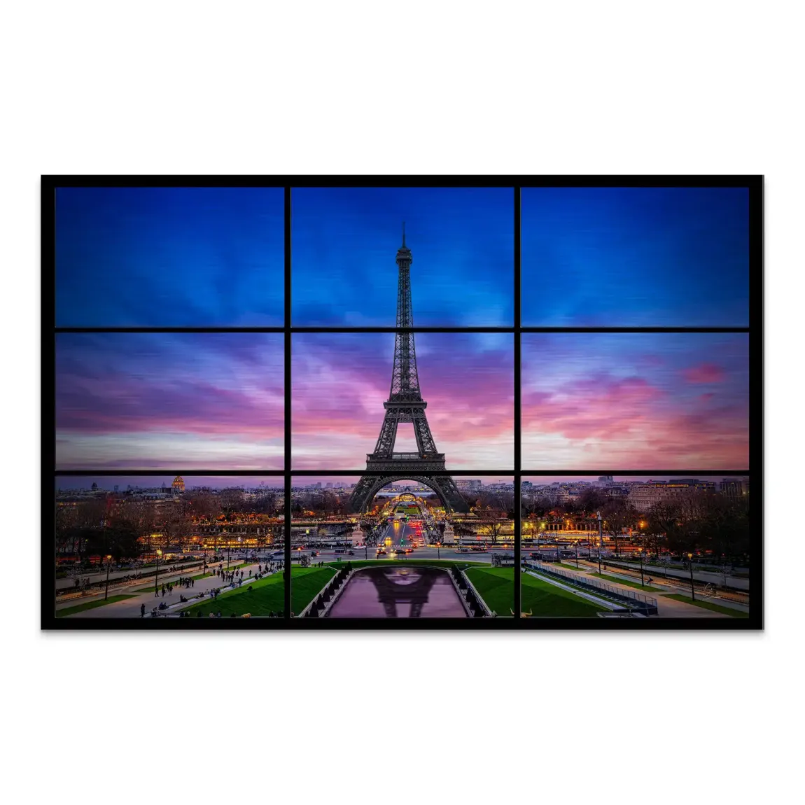 Evening Glow Paris Alu Gebürstet