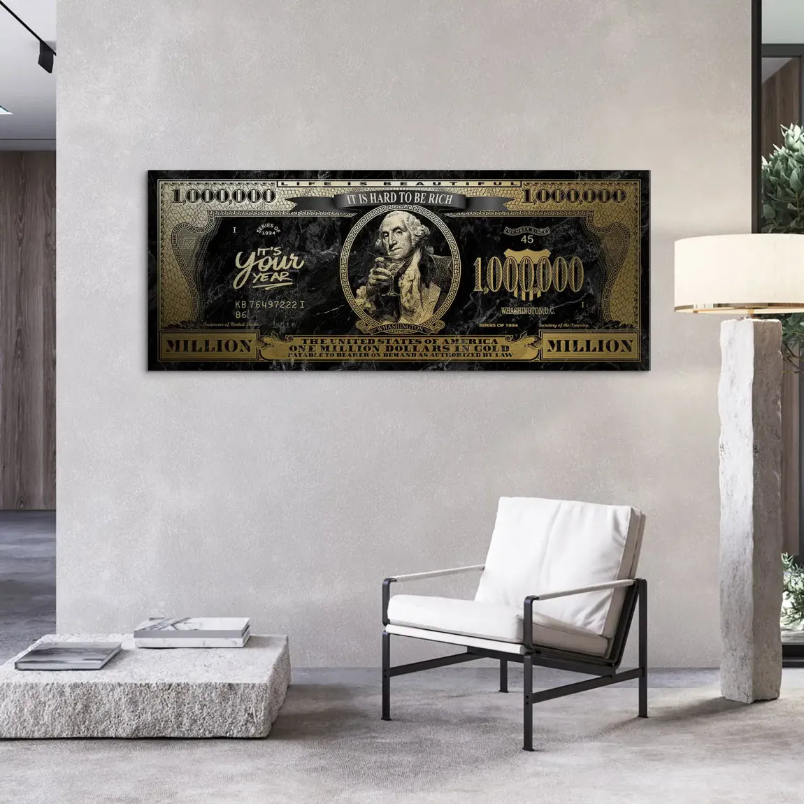 Million Vision George Washington Alu Gebürstet