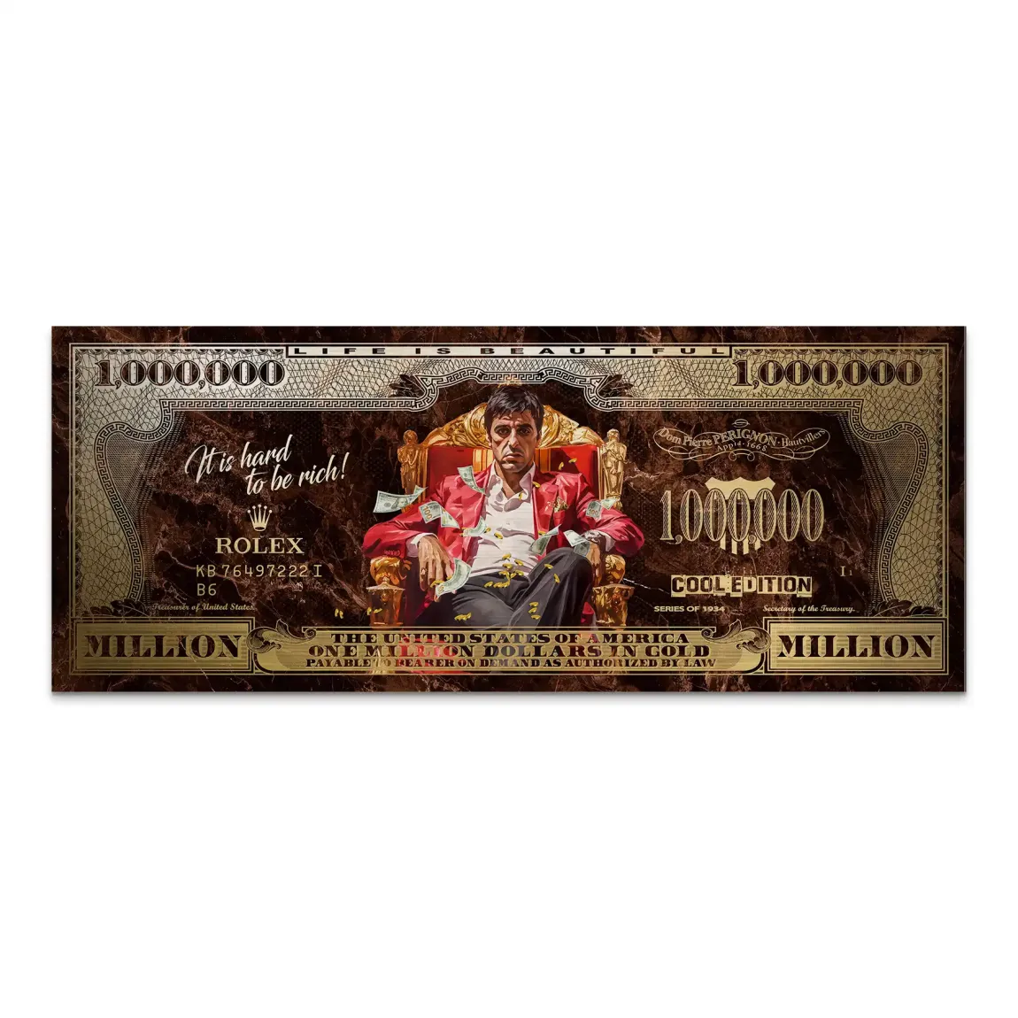 Scarface Million Legacy Dollar Alu Gebürstet