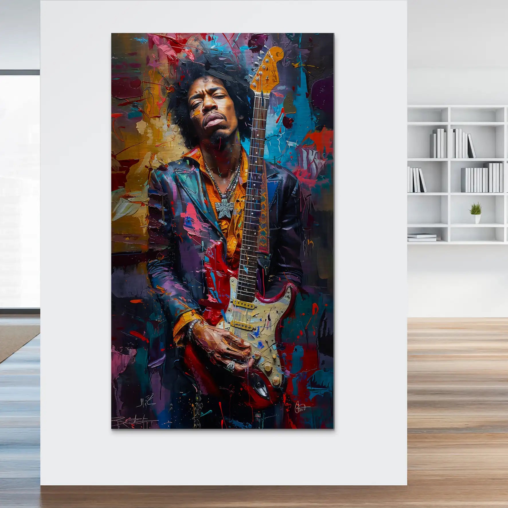 Jimi Abstrakt Color Alu Gebürstet INGALERiE