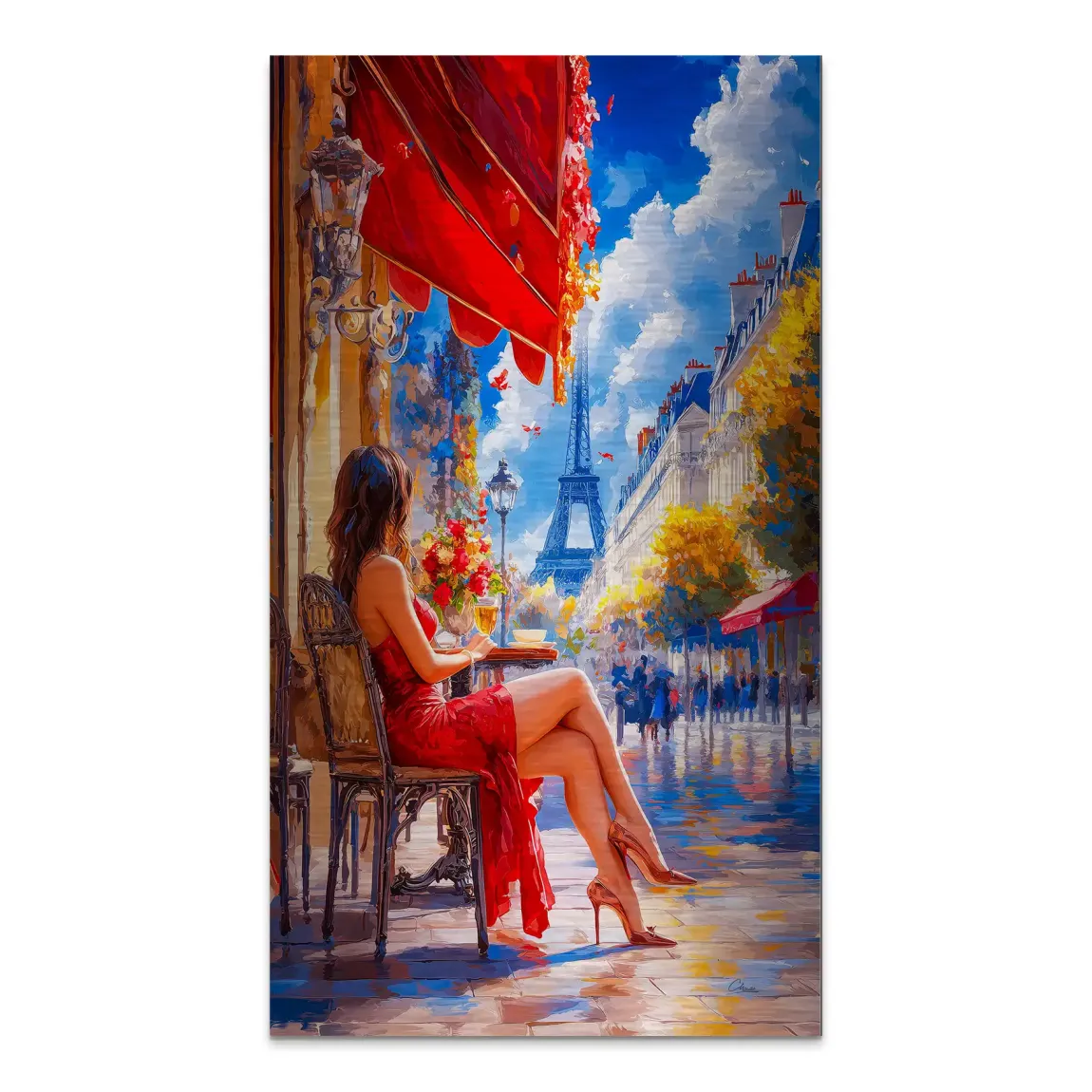 Café Rouge à Paris Alu Gebürstet INGALERiE