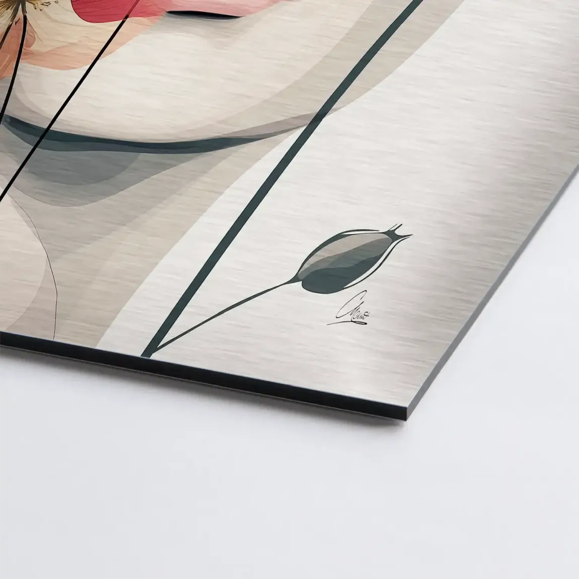 Floral Dream Alu Gebürstet Bild