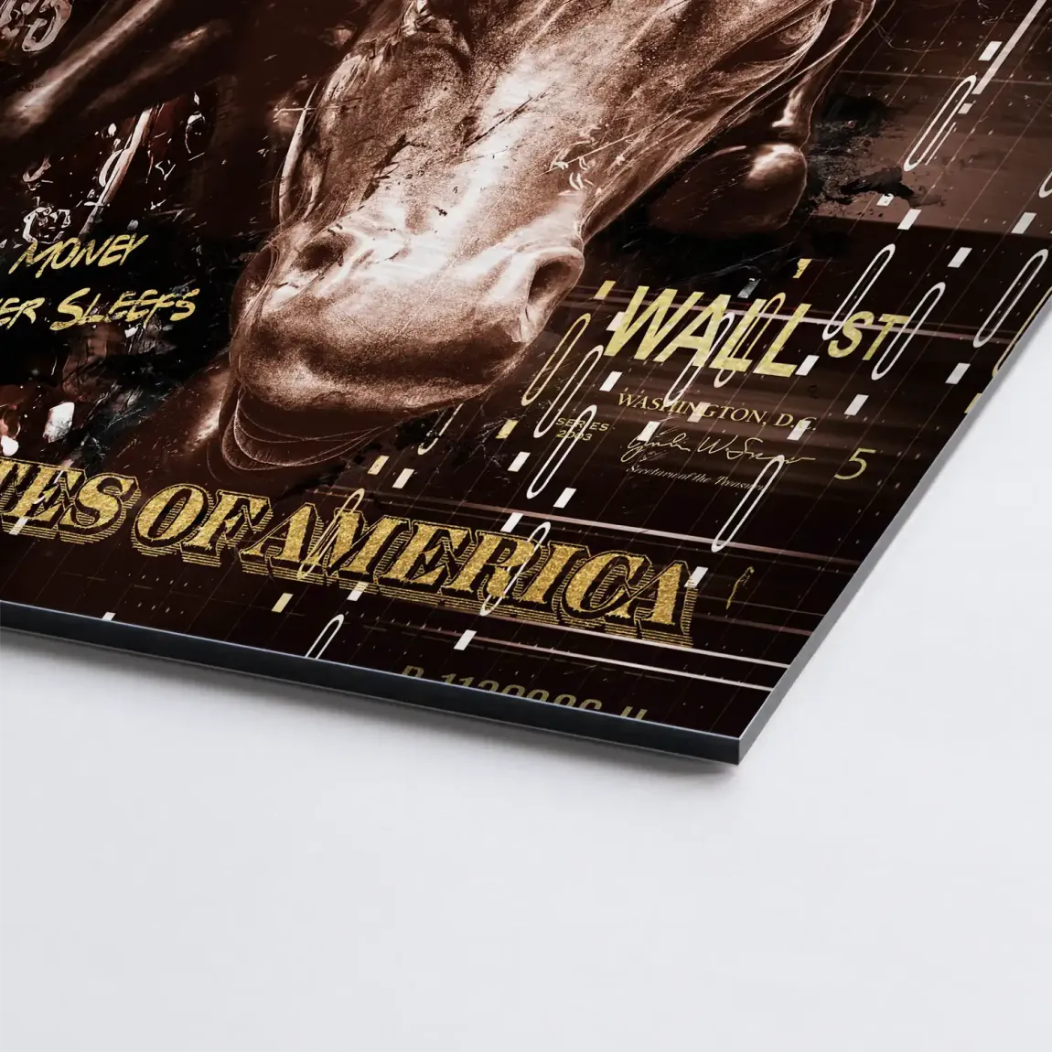 Wall Street Duck Alu Gebürstet Bild