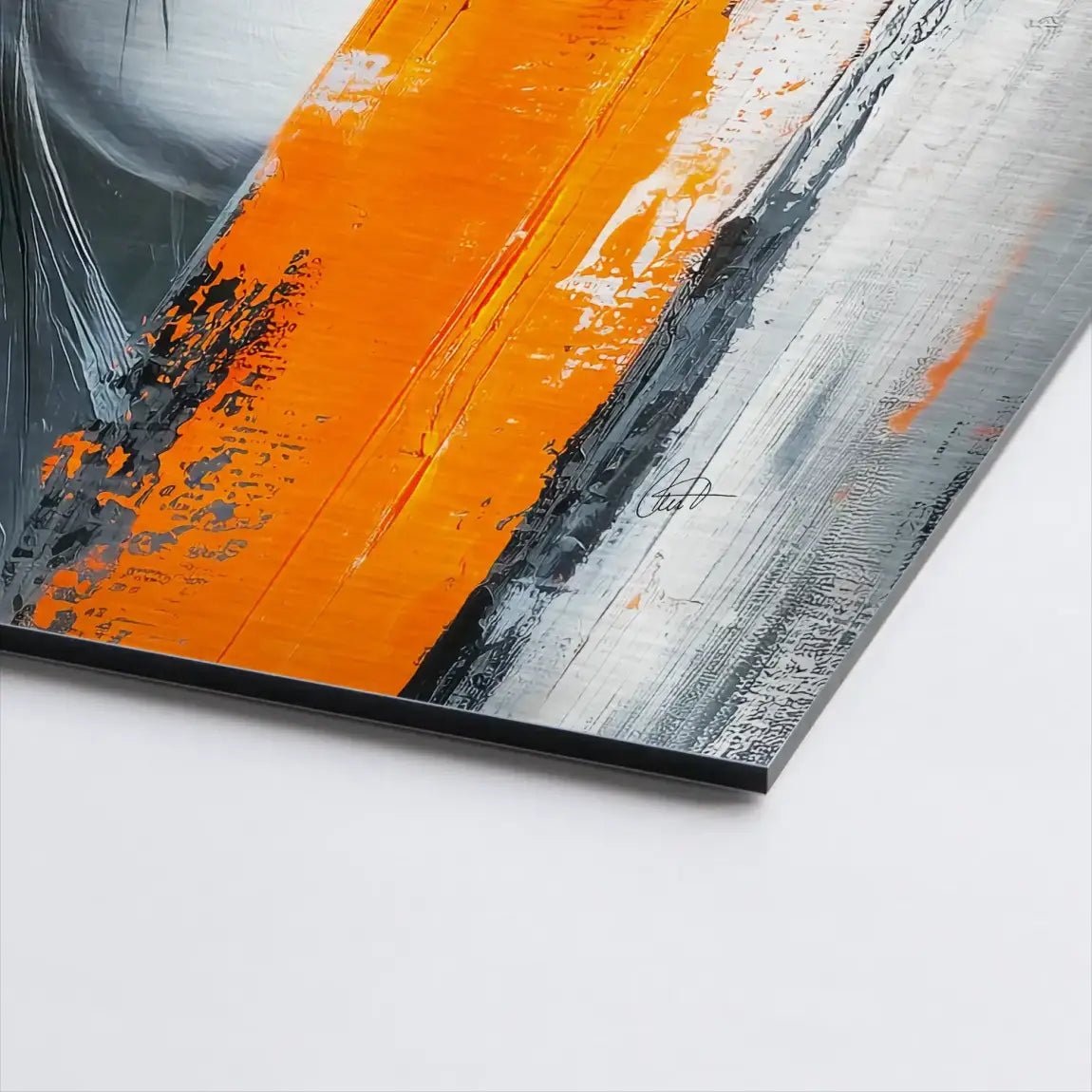 Orange Beauty Nr.2 Aludibond Gebürstet INGALERIE