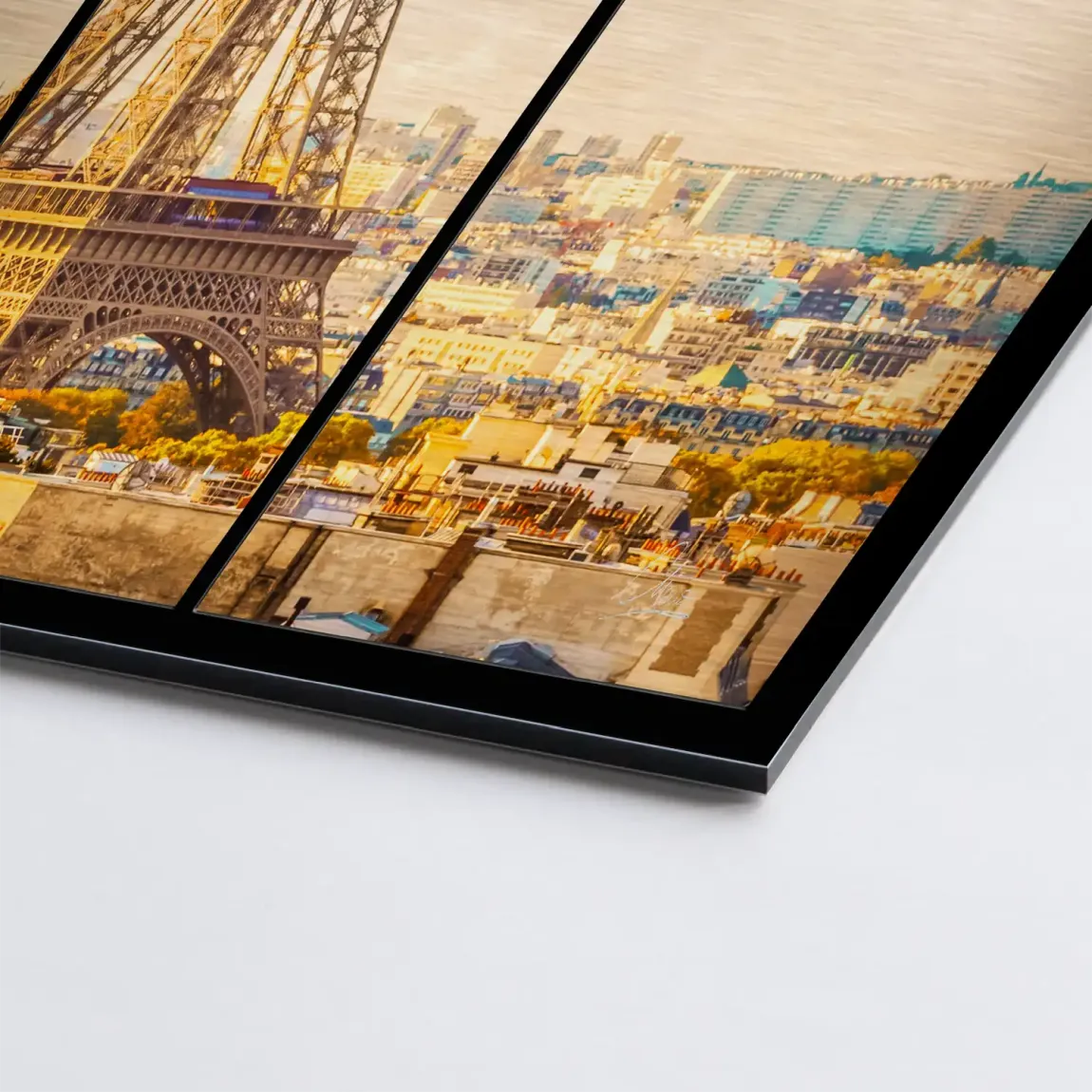 Morning Glow Paris Alu Gebürstet Bild