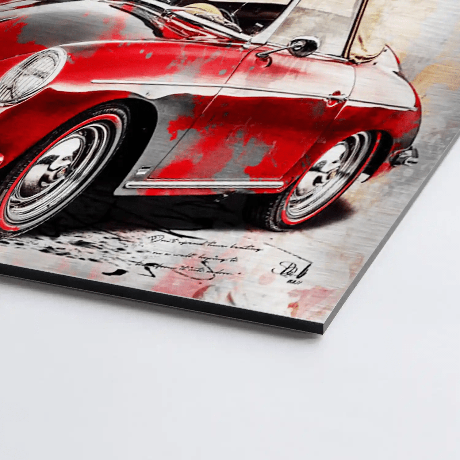 Audrey Porsche Pop Art AluDibond Bild INGALERIE