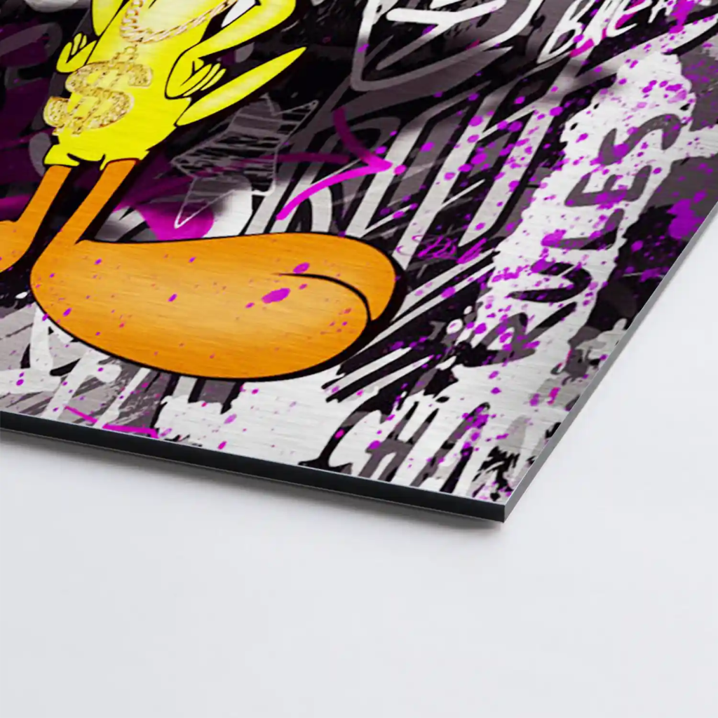 Pop Art Tweety King Aludibond Gebürstet INGALERIE