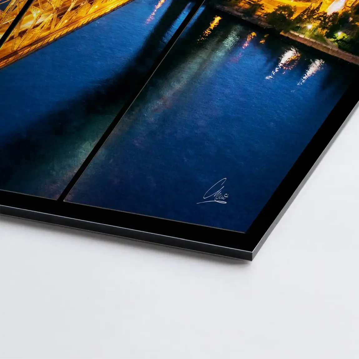 City Lights Manhattan Alu Gebürstet Bild