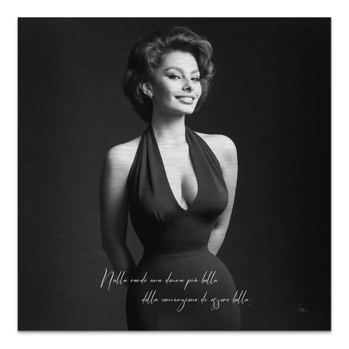 Sophia Diva Aluminiumbild gebürstet