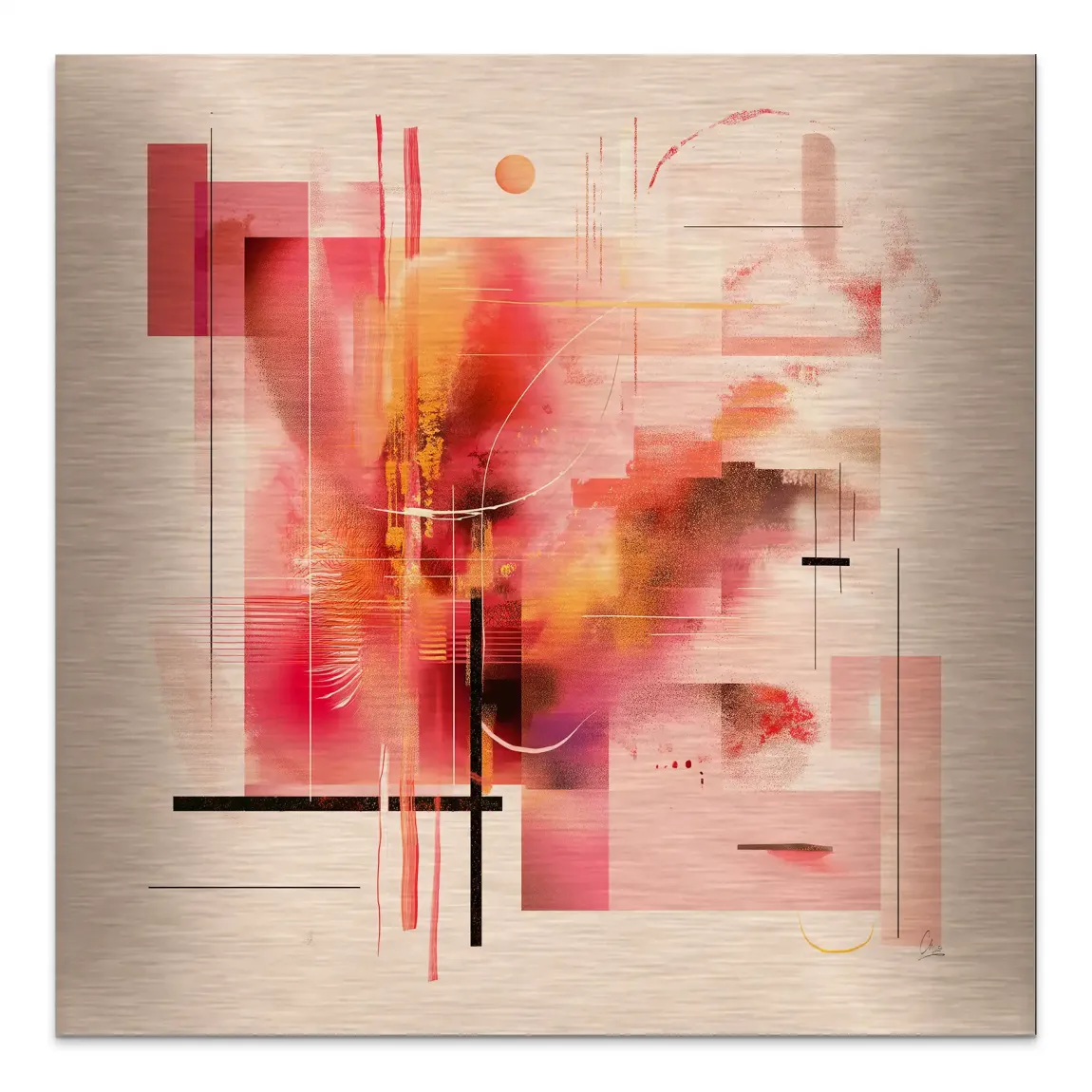 Infinite Glow Alu Gebürstet Bild