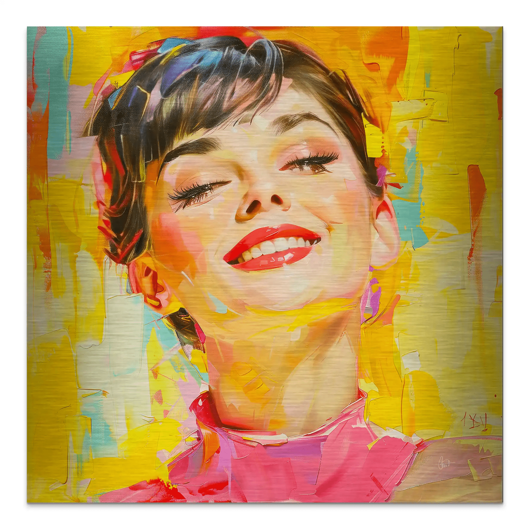 Audrey Modern Art Style Alu Gebürstet INGALERIE