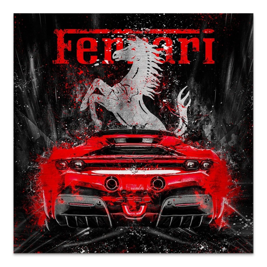 Ferrari SF90 Abstrakt Alu Gebürstet INGALERIE